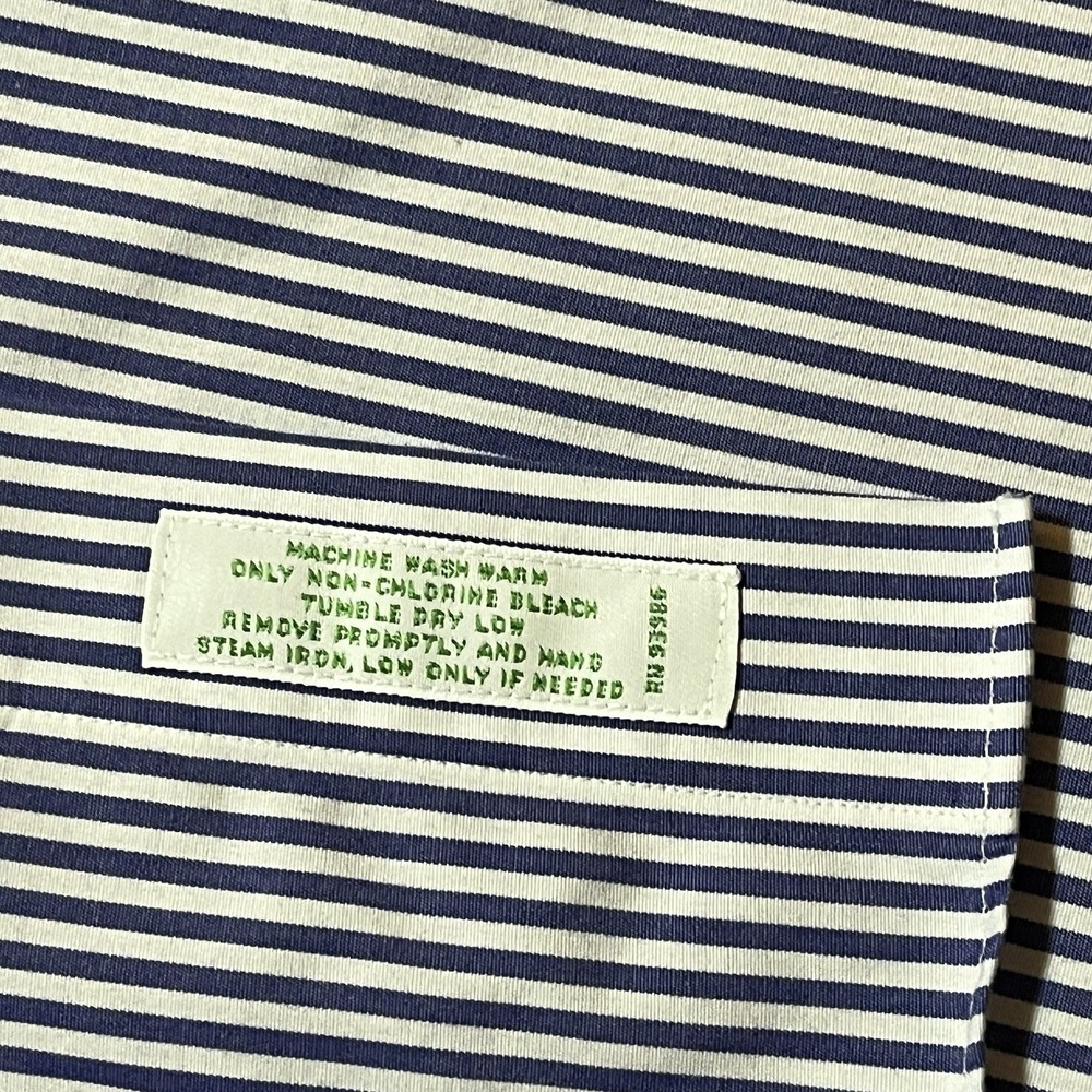 Brooks Brothers Shirt Men 17 34 Blue White Plaid Check Milano Button Down Oxford - Picture 9 of 10